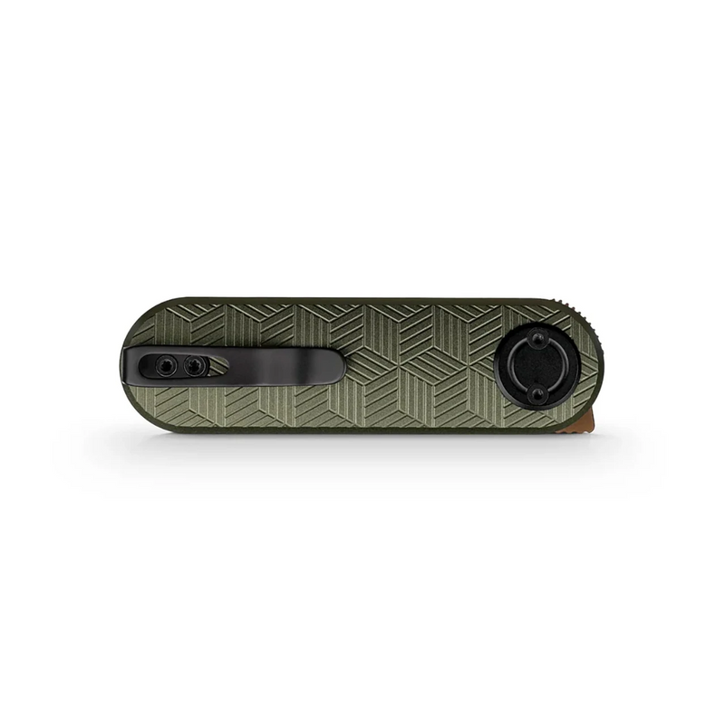 Vosteed Corgi V Vanchor Lock Knife Green Aluminum (2.36", Copper Dune, 14C28N) A3724