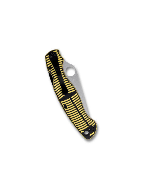 Spyderco Military 2 Salt Compression Lock Knife Yellow/Black G-10 (4", Satin, MagnaCut) C36GBKYLMCP2