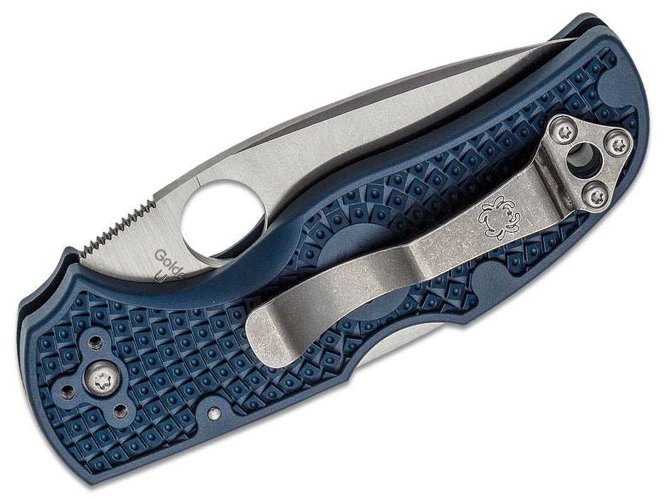 Spyderco Native 5 Lightweight Lockback Knife Blue FRN (2.95", Satin, SPY27) C41PCBL5