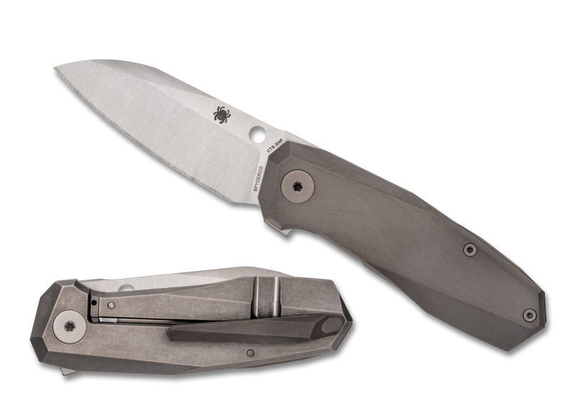 Spyderco Techno 3 Frame Lock Knife Titanium (2.64" Satin CTS-XHP) C158TIP3
