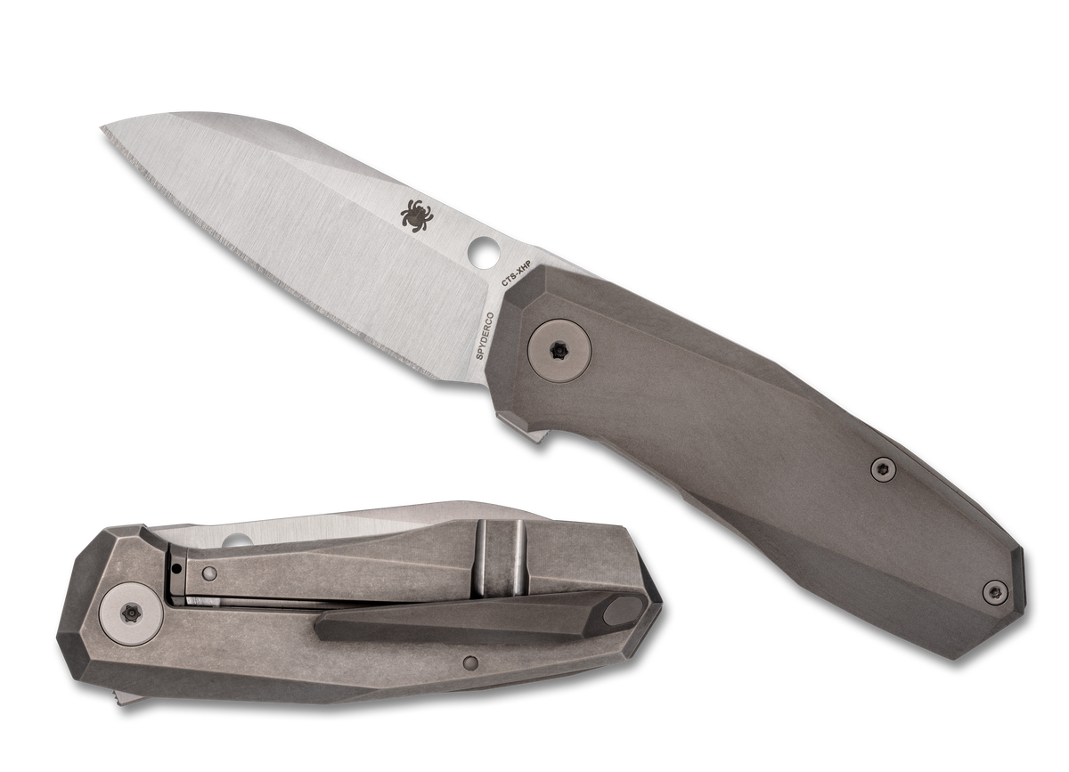 Spyderco Techno 3 Frame Lock Knife Titanium (2.64