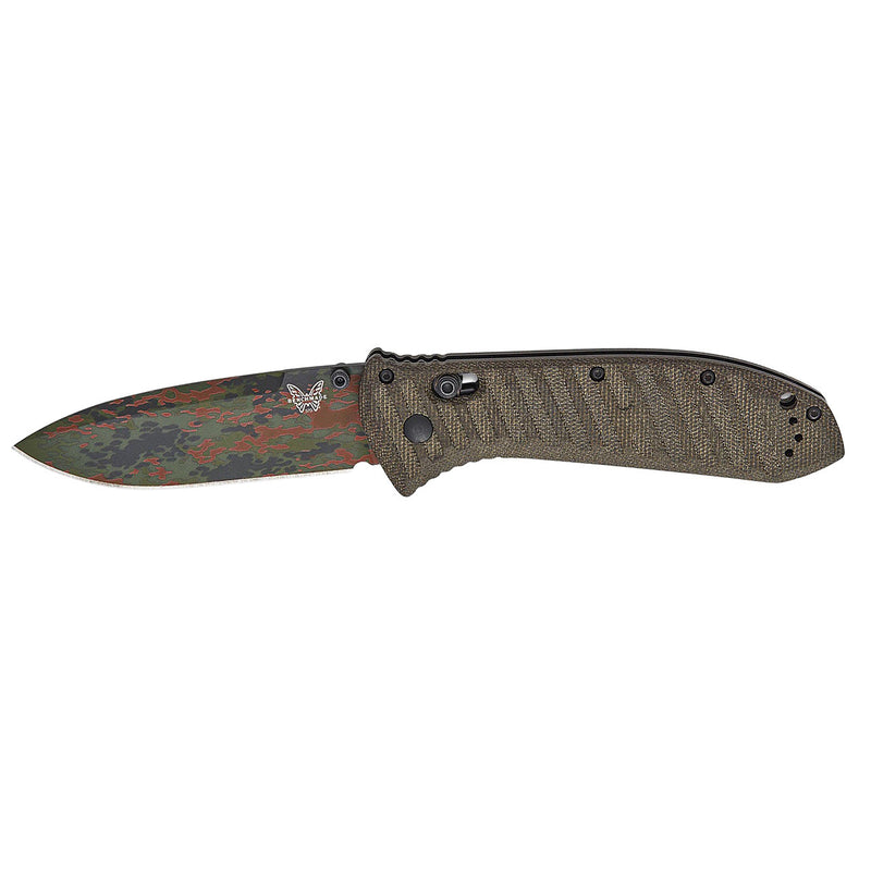 Benchmade Presidio II AXIS LIMITED EDITION SHOT SHOW Lock Knife OD Green Micarta (3.72", Camo Cerakote, S30V) 570CAMO-2601