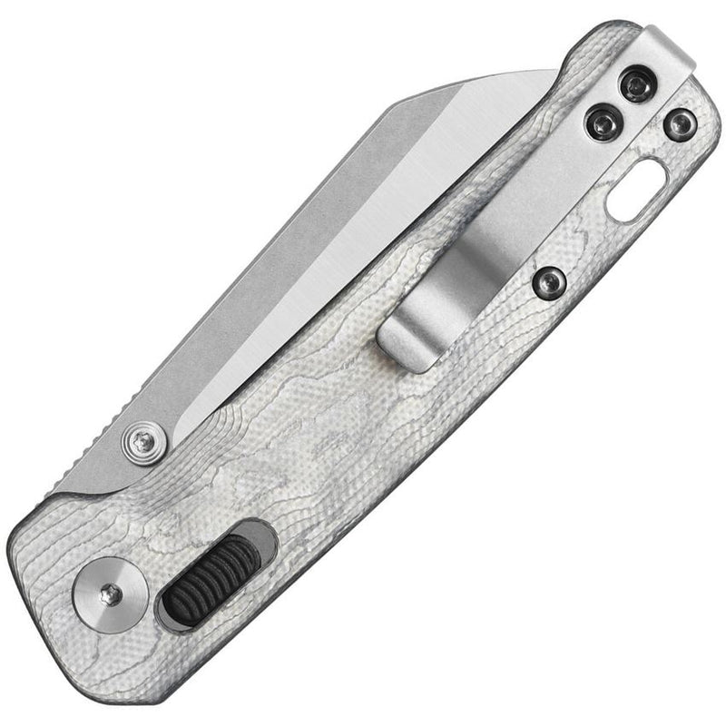 QSP Penguin Glyde Lock Knife G-10 Aluminum Foil (3.1" Satin, 14C28N) QS130GL-G1