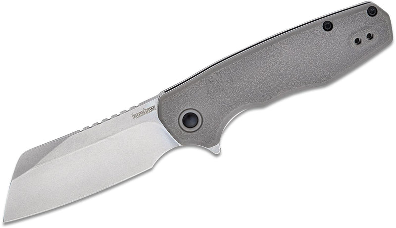 Kershaw Wharf Cleaver Assisted Opening Knife Gray Polymer (2.8", Stonewash, 8Cr13MoV) 1414