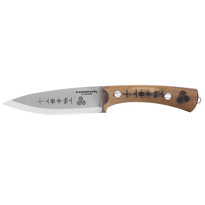 Condor Druid Fixed Blade Knife Walnut (4.57" Polished) CTK3974-4.5 HC