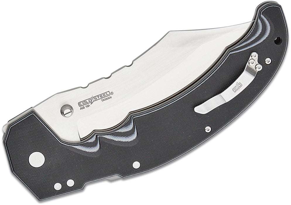 Cold Steel Mayhem Modified Cleaver Atlas Lock Knife Black/Gray GFN (6" Satin) CS-FL-60DPLM