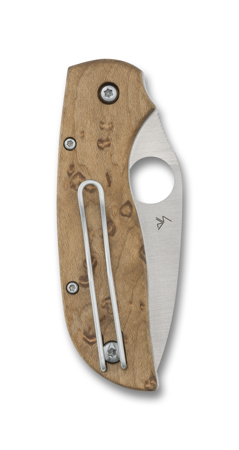 Spyderco Chaparral Slipjoint Knife Maple Wood (2.77" Satin CTS-XHP) C152NLWDP