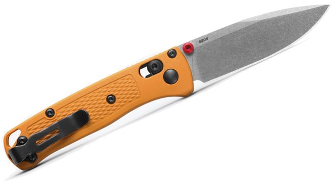 Benchmade Mini Bugout AXIS Lock Knife Daybreak Yellow Grivory (2.82", Gray, S30V) 533-08