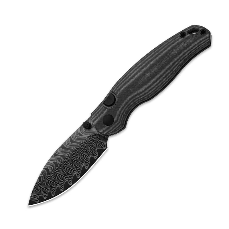 Kizer Phoca BD Button Liner Lock Knife Norplex UltreX Micarta (2.95", Damascus) 3781BDA3