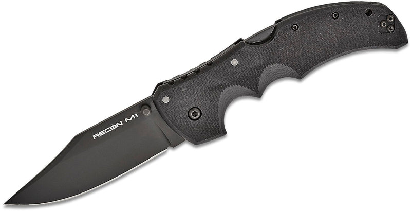 Cold Steel Recon M1 Tri-Ad Knife Black G-10 (4", Black, MagnaCut) CS-27TMC