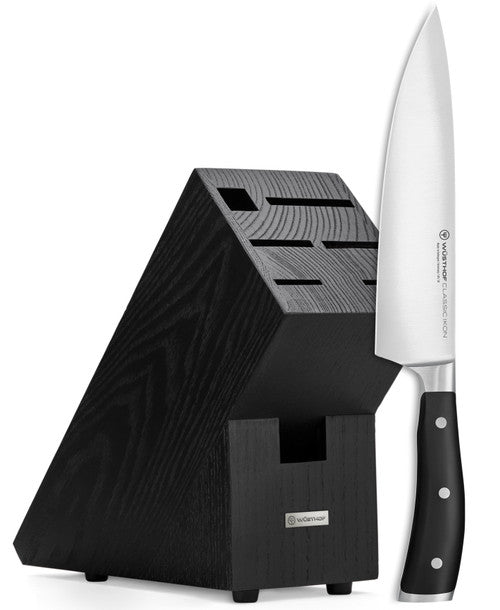 Wusthof Classic Ikon 8” Chef’s Knife w/ FREE Knife Block Black 1090370102