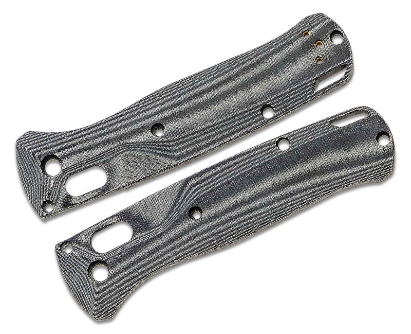 Flytanium Crossfade Black Linen Micarta Scales for Benchmade Bugout FLY-0867