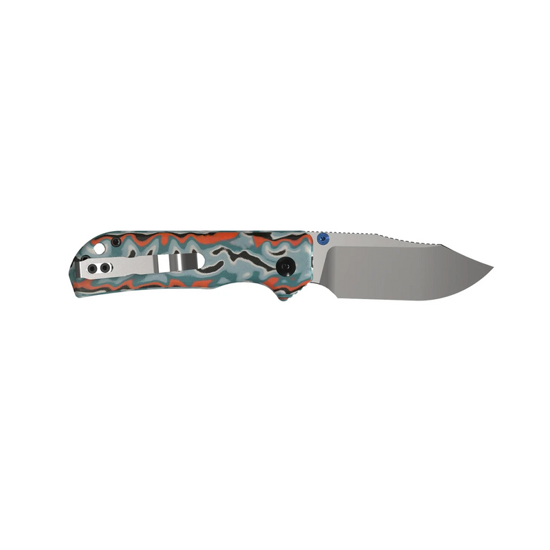 Kizer Nice Guy Button Liner Lock Knife Vortex Pattern Micarta (2.86", Satin, AEB-L) V3011BCA2