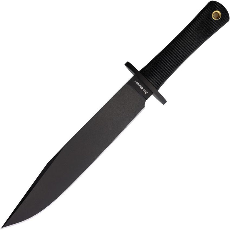 Cold Steel Trail Master Black Fixed Blade knife (9.5", Black, 52100 Carbon Steel) CS-39LRSQ