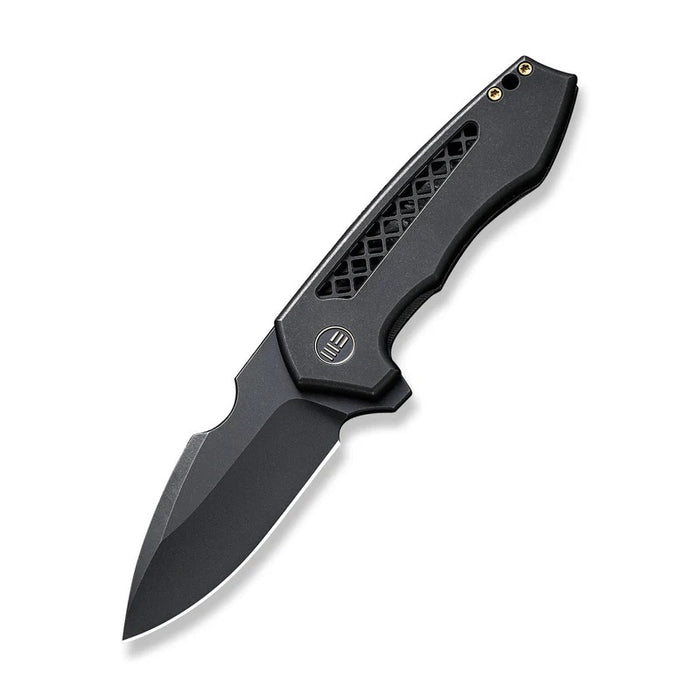 WE Knife Co Michael Burch Harpen Frame Lock Knife Black SW Ti (2.98" Black SW) WE23019-1