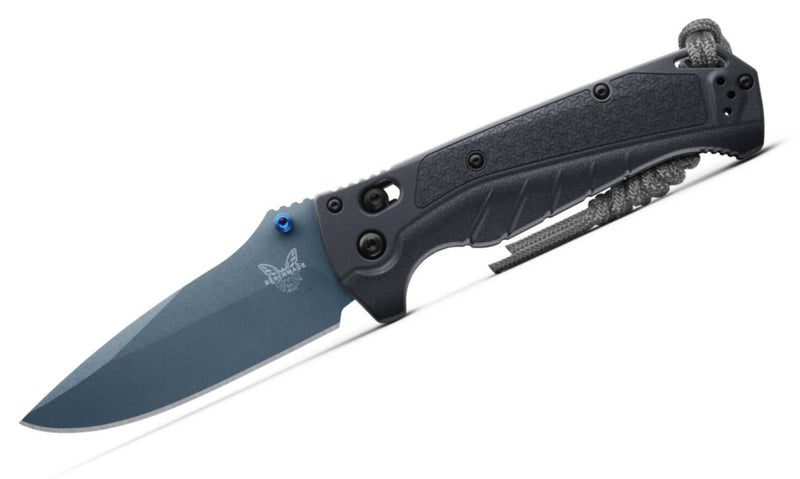 Benchmade Adira AXIS-Lock Knife Tempest Gray Grivory (3.88", Blue, MagnaCut) 18060BT-01