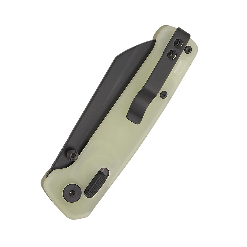 QSP Penguin Glyde Lock Knife Glow-In-The-Dark Resin (3.06", Black, 14C28N) QS130GL-H2