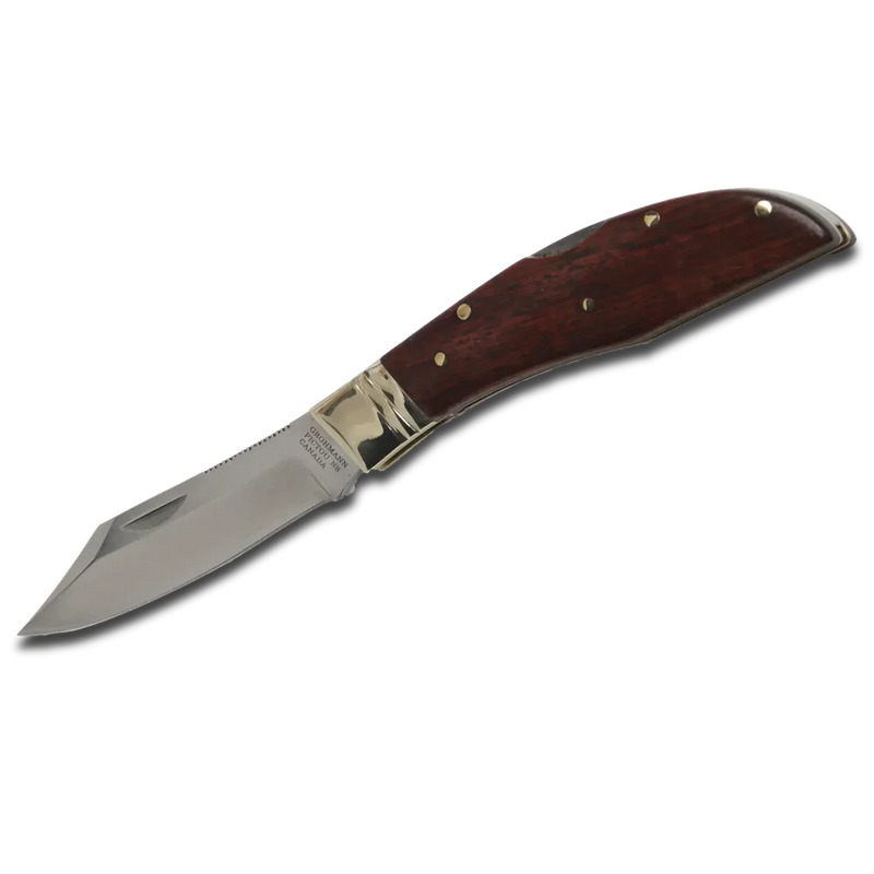 Grohmann Knives Mini Russell Lock Blade Rosewood Clip Point (3", Satin, Stainless) R340SCLIP