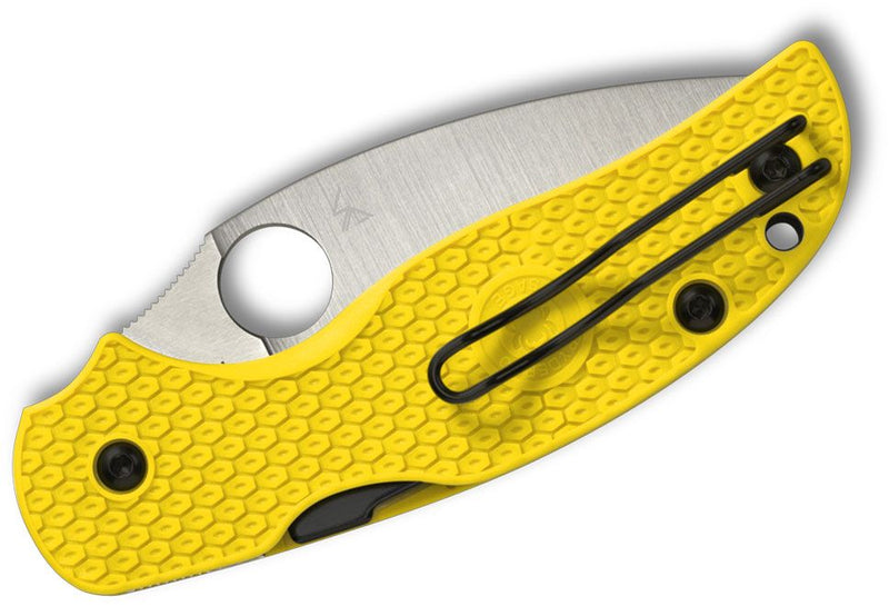 Spyderco Sage 5 Lightweight Salt Compression Lock Knife Yellow FRN (3", Satin, MagnaCut) C123PYL