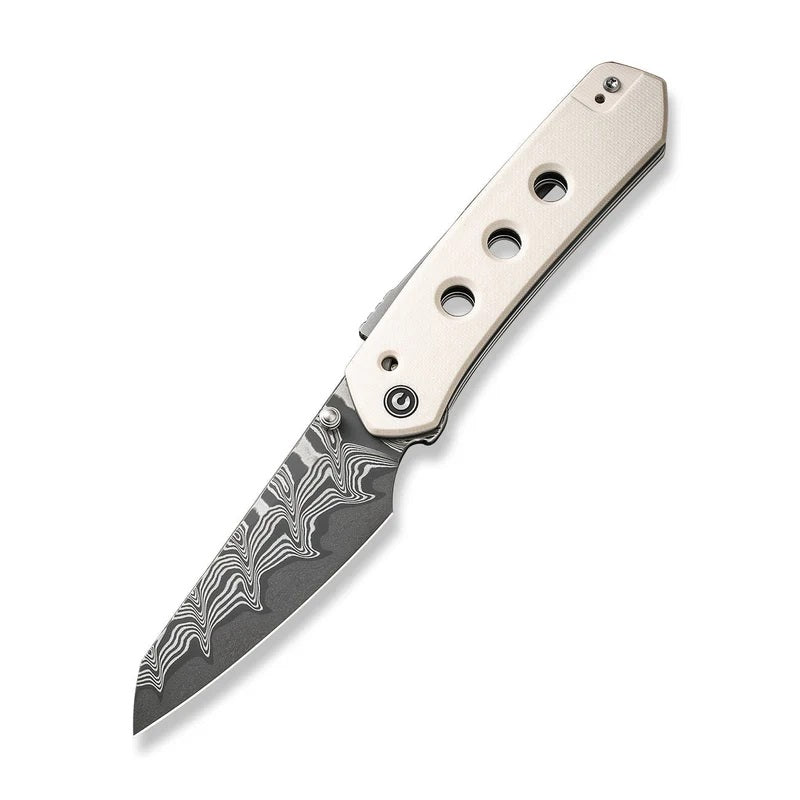 CIVIVI Vision FG Superlock Knife Ivory G-10 (3.54" Damascus) C22036-DS1