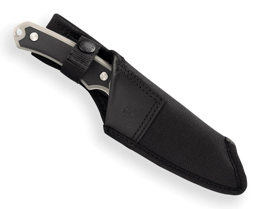 Buck 663 Alpha Guide Select Fixed Blade Knife Black/Gray Polymer (4.4", SW, 420HC) 0663GYS-B