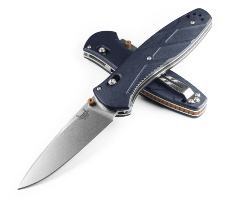 Benchmade Barrage AXIS-Assist Knife Blue Canyon Richlite (3.6", SW, S30V) 581-03