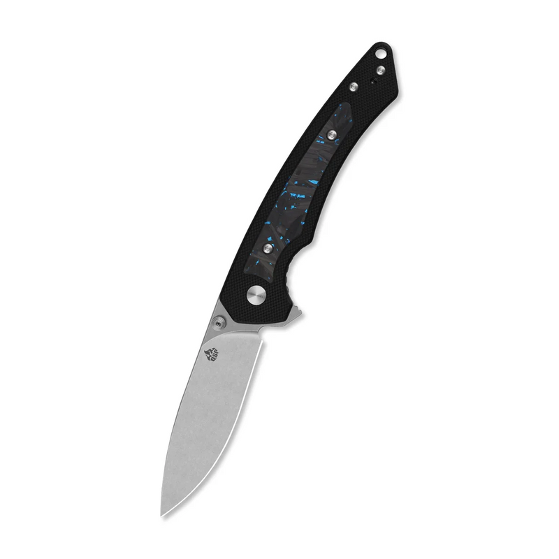 QSP Peregrine Liner Lock Knife Carbon Fiber & G10 (2.95", Satin, 10Cr15MoV) QS177-C1