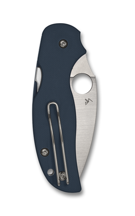 Spyderco Sage 5 Compression Lock Knife Cobalt Blue G-10 (3" Satin CPM SPY27) C123GPCBL