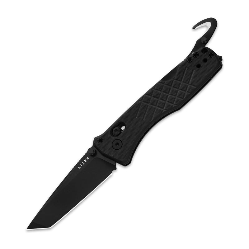 Kizer Cutlery Aegis T Crossbar Lock Black G10 (3.21", Black, AEB-L) 3774CTA1