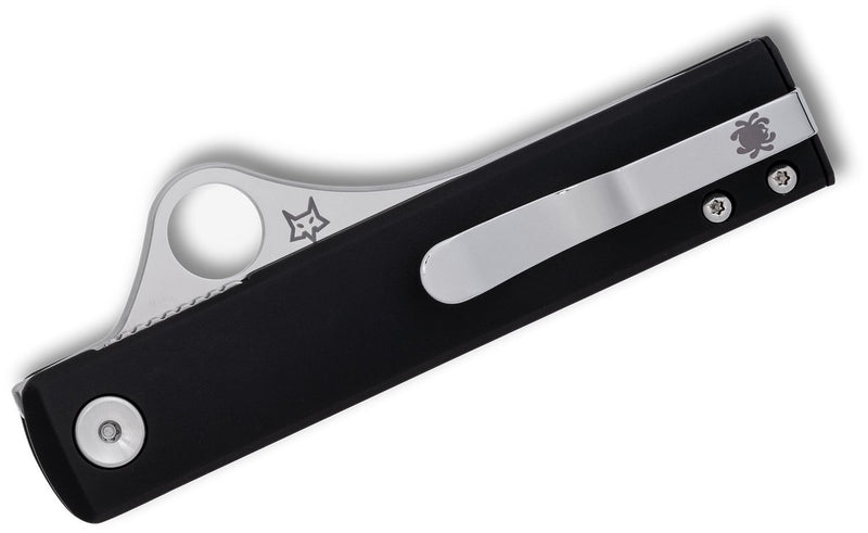 Spyderco Essenza Liner Lock Knife Black Aluminum (3.19", Satin, N690Co) C272ALBKP