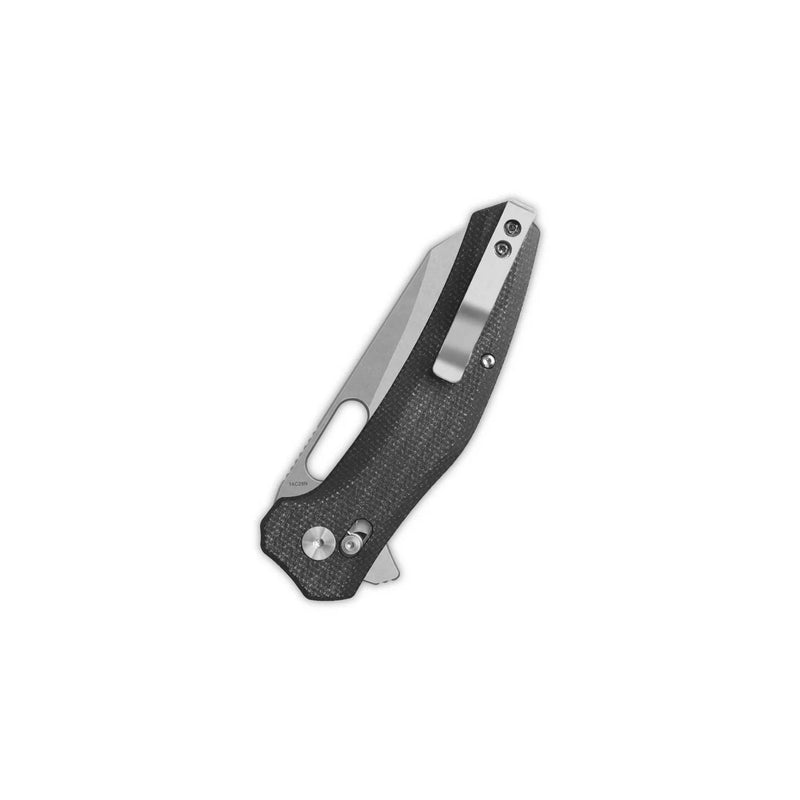 QSP Emu Glyde Lock Knife Black Micarta (3.25", SW, 14C28N) QS164-A1