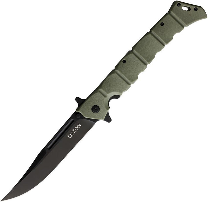 Cold Steel Large Luzon Knife OD Green GFN (6" Black) CS-20NQXODBK