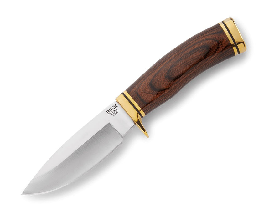 Buck Vanguard Fixed Blade Knife Walnut Dymondwood (4.25" Satin) 0192BRS