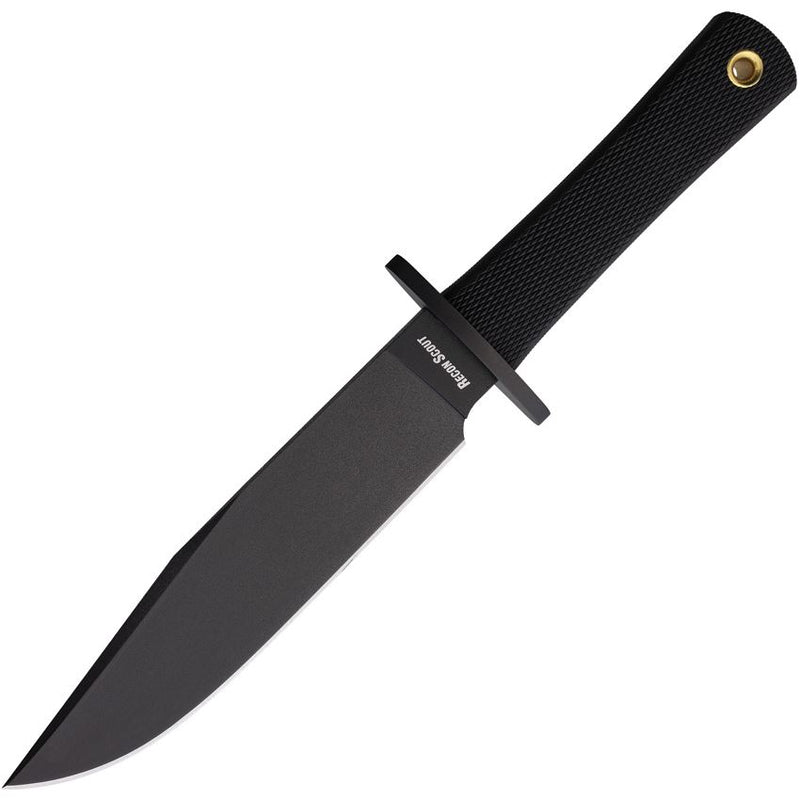 Cold Steel Recon Scout Black Fixed Blade knife (7.5", Black, 52100 Carbon Steel) CS-39LRSS