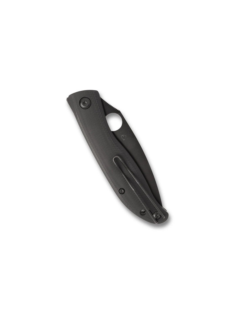 Spyderco Mantra 4 Liner Lock Knife Black G-10 (3.34", Black Oxide, 8Cr13MoV) C274GBBKP