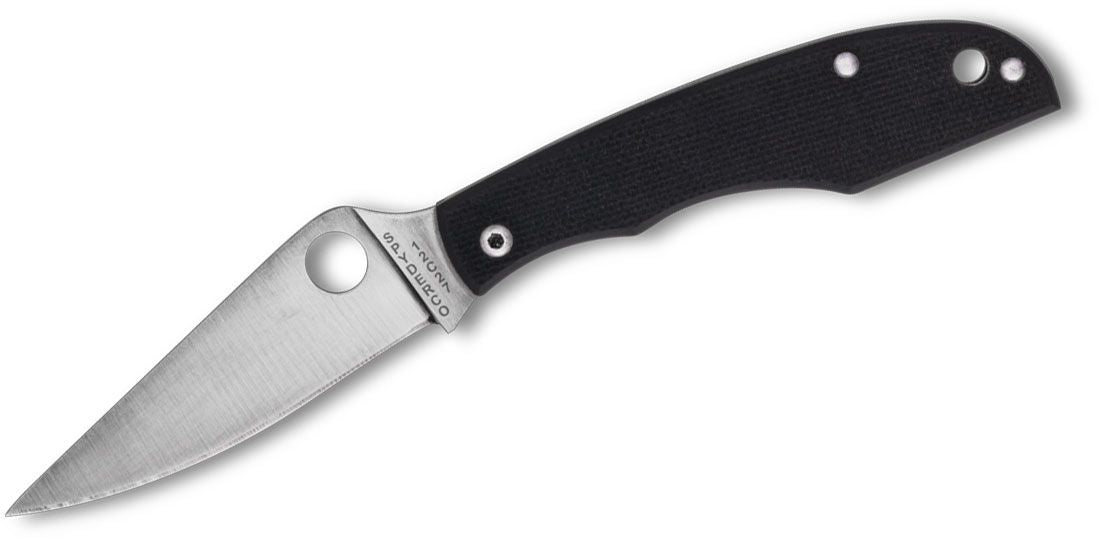 Spyderco Grasshopper Slip Joint Knife Black G-10 (2.3", Satin, 12c27) C138GBKP