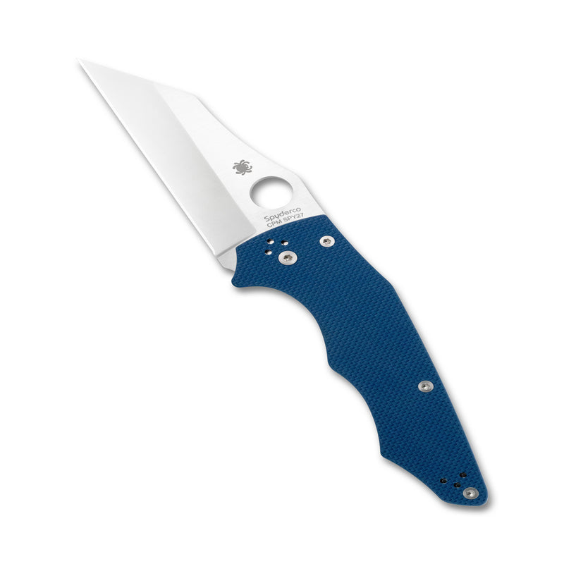 Spyderco YoJumbo Compression Lock Knife Cobalt G-10 (3.98", Satin, SPY27) C253GPCBL
