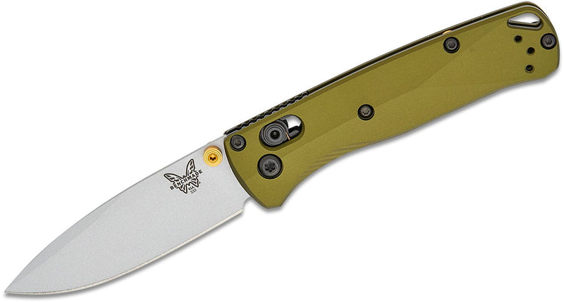 Benchmade Mini Bugout AXIS Lock Knife Woodland Green Al (2.82", Cerakote, S90V) 533SL-10