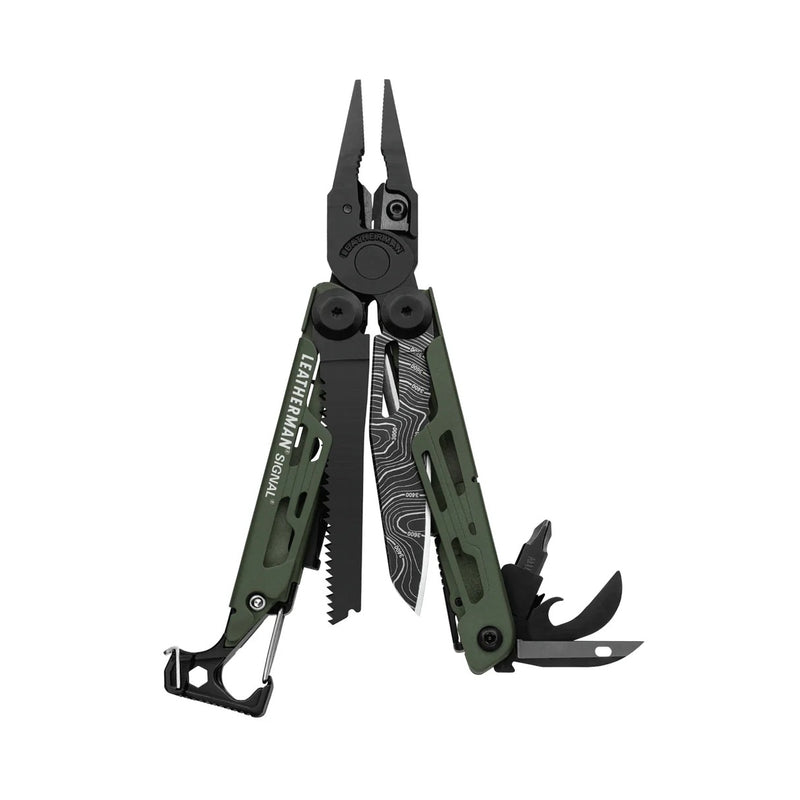 Leatherman Signal Multi-Tool (19-In-1) Green Topo 832692