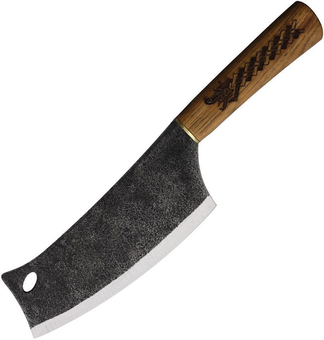 Condor Norse Dragon Cleaver Fixed Blade Knife Hickory (7.47" Black) CTK1033-7.4-HC