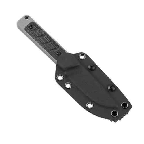 Kizer Smolt Fixed Blade Knife Black/Gray G-10 + Micarta (2.93", Black, 3V) 1063A1