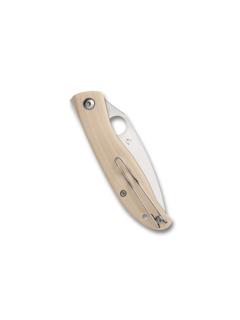 Spyderco Mantra 4 Liner Lock Knife White G-10 (3.34", Satin, 8Cr13MoV) C274GWP