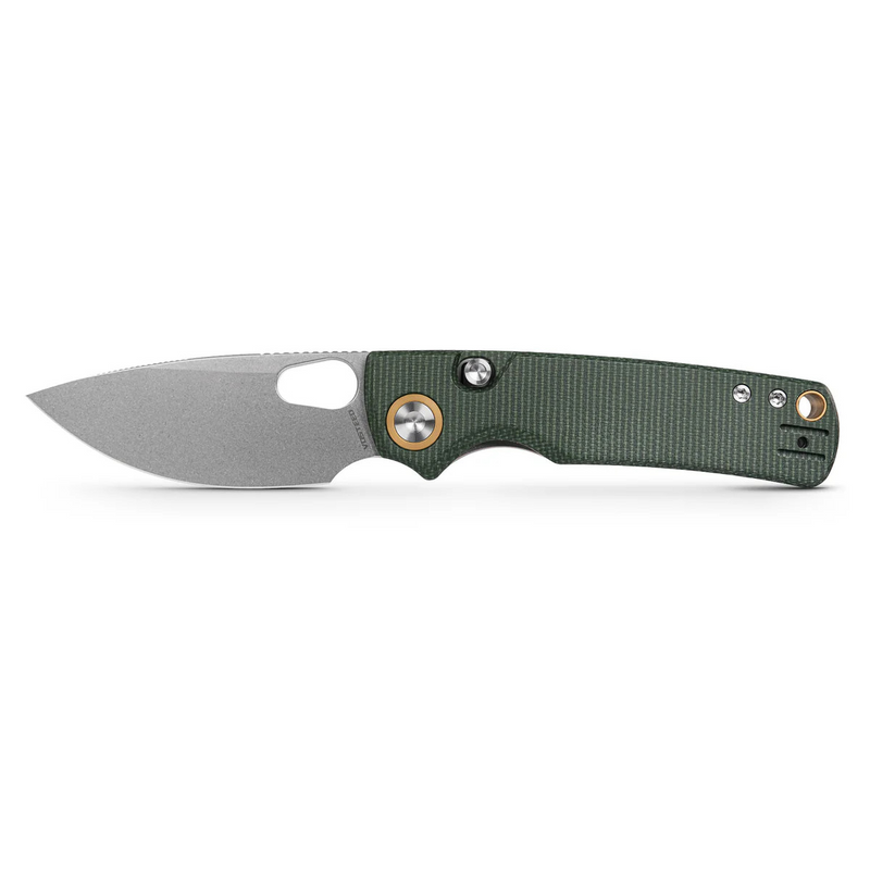 Vosteed Porcupine Top Liner Lock Knife Green Micarta (2.99", SW, 14C28N) A2603