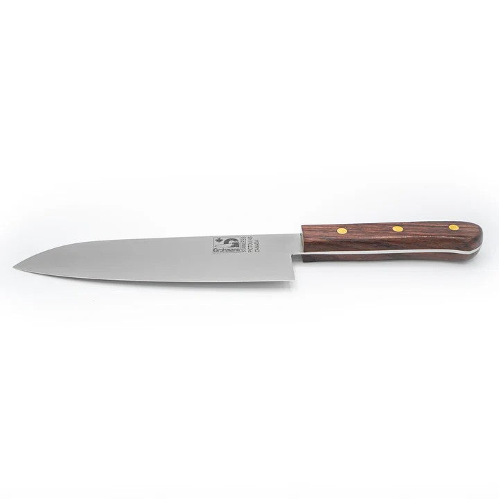 Grohmann Knives 10" Chef's Knife Full Tang Rosewood 209FT-10