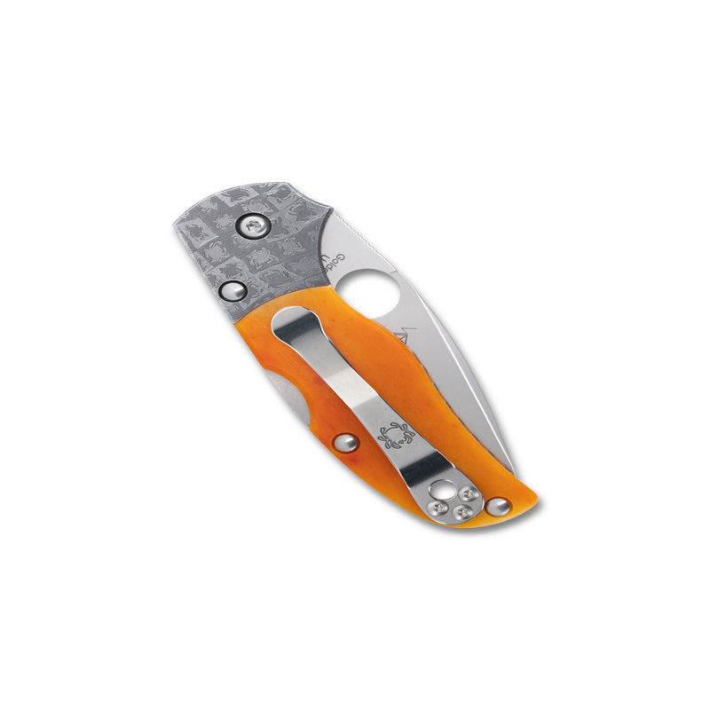 Spyderco Native 5 SPRINT RUN Lockback Knife 50th Anniversary Amber Bone (2.95", Polished, S90V) C41BA50TH