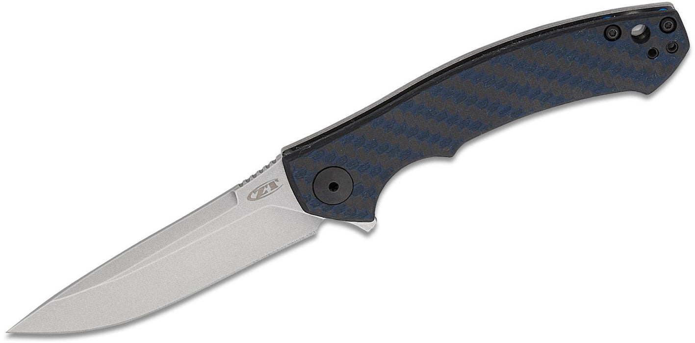 Zero Tolerance LIMITED EDITION Sinkevich Flipper Knife Blue CF (3.25" SW MagnaCut) ZT 0450BLUCF