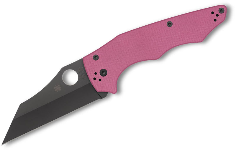Spyderco YoJumbo SPRINT RUN Compression Lock Knife Pink G-10 (3.98", Black, S30V) C253GPNBKP