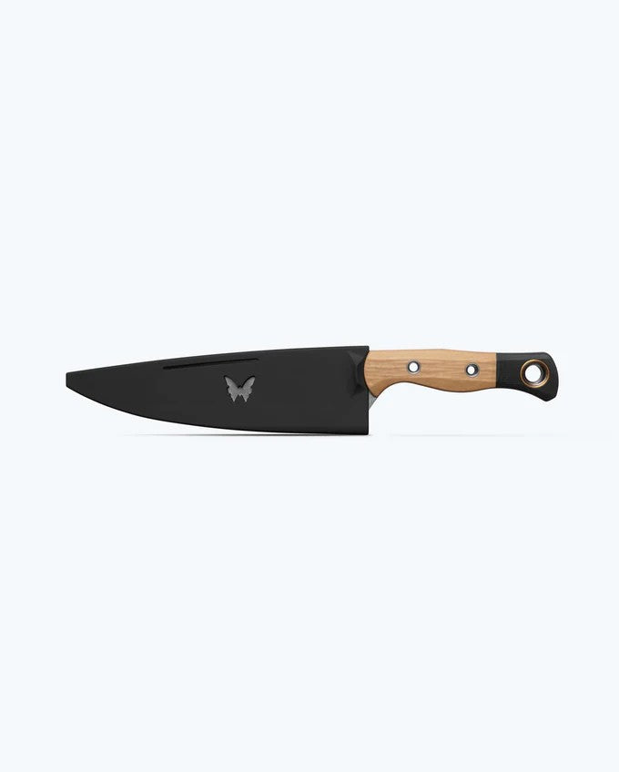 Benchmade Fixed Blade 8" Chef Knife Maple Valley Richlite/Black G-10 (8", SW, CPM154) 4025-02