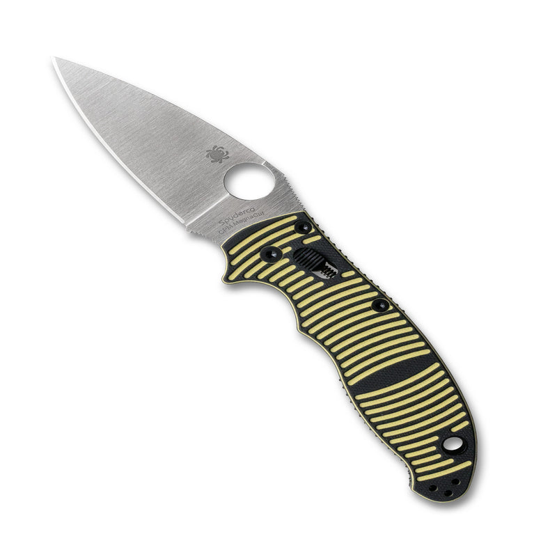 Spyderco Manix 2 Salt Ball Bearing Lock Knife Yellow/BLK (3.37", Satin, MagnaCut) C101GBKYLMCP2