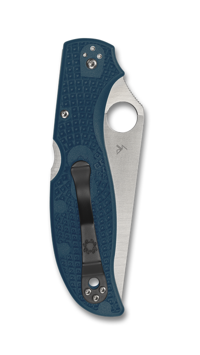 Spyderco Stretch 2 XL Lightweight Back Lock Knife Blue FRN (3.99" Satin K390) C258FPK390